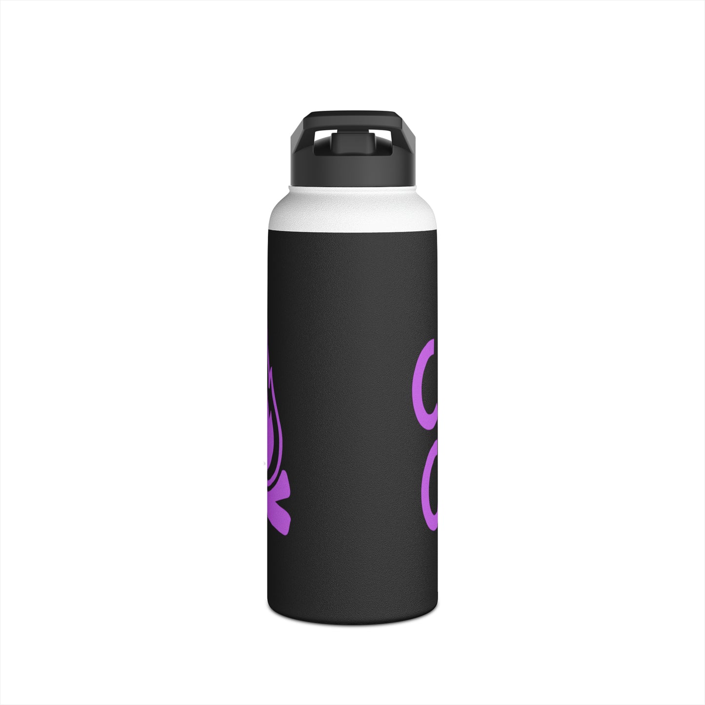 "Camp Crew" Stainless Steel Water Bottle - Purple