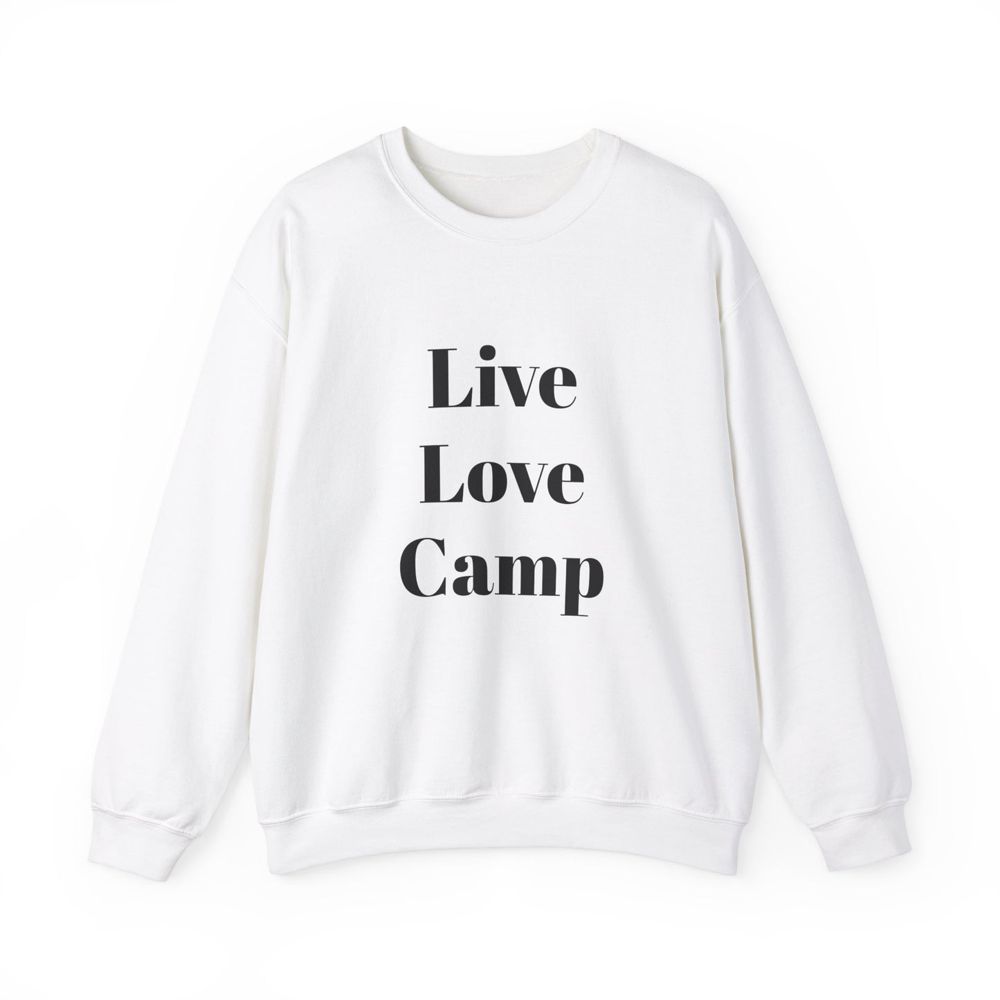 "Live, Love, Camp" Heavy Blend™ Crewneck Sweatshirt