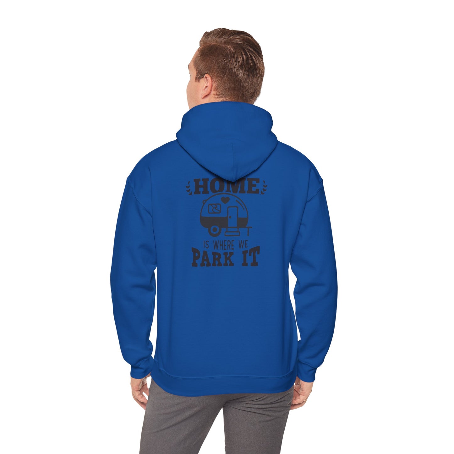 "Home Is Where We Park It" Heavy Blend™ Hooded Sweatshirt