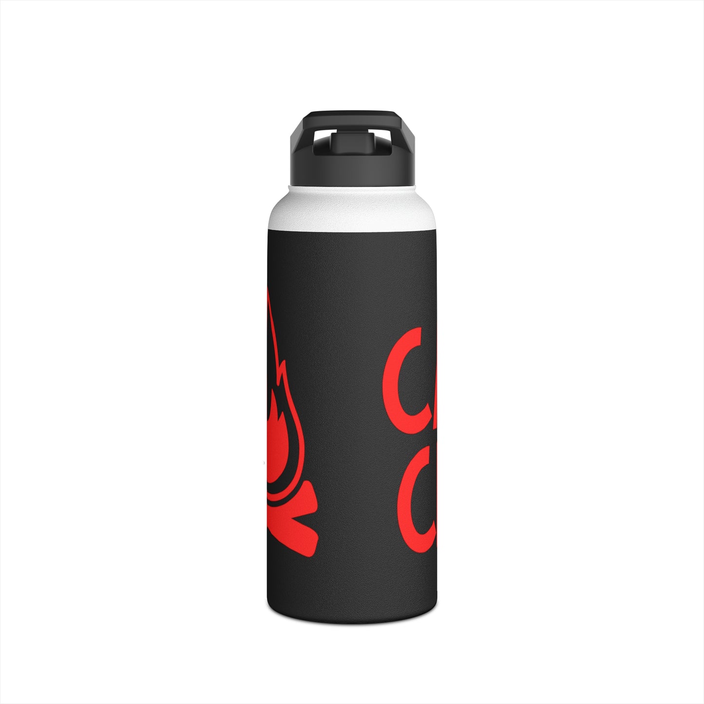 "Camp Crew" Stainless Steel Water Bottle - Red