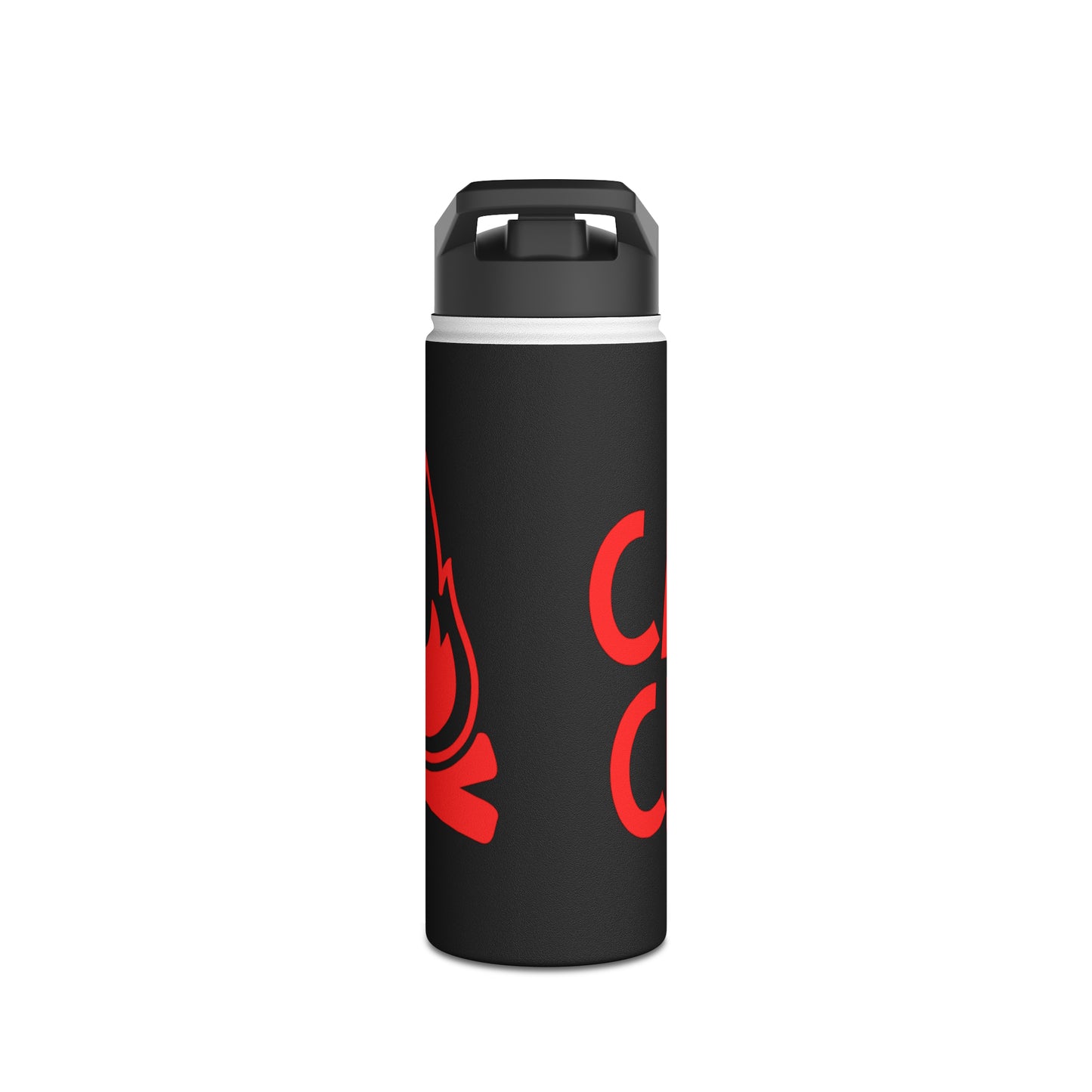 "Camp Crew" Stainless Steel Water Bottle - Red