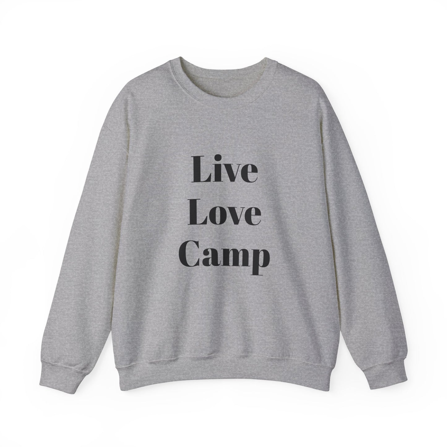 "Live, Love, Camp" Heavy Blend™ Crewneck Sweatshirt