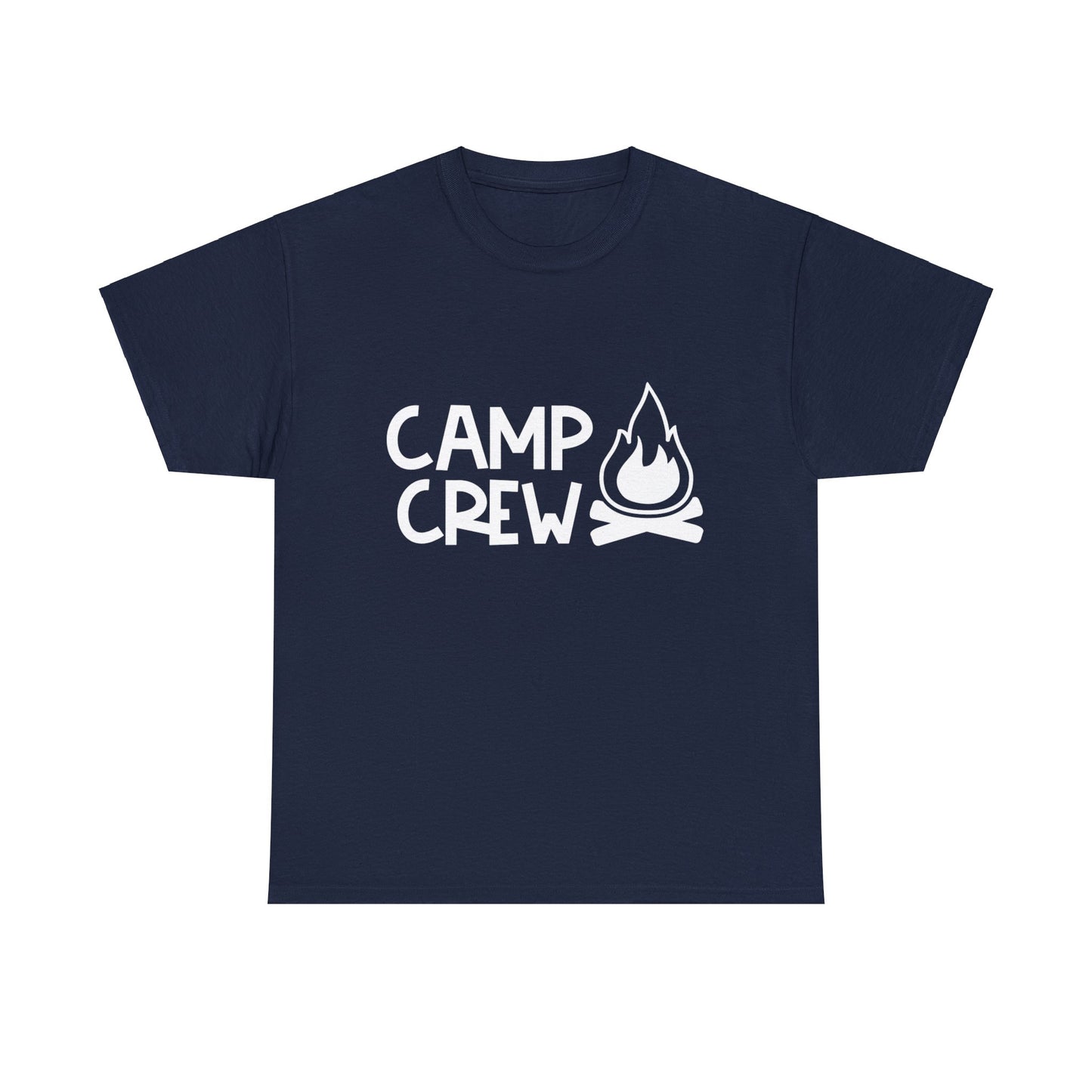 "Camp Crew" Adult Heavy Cotton Tee - White