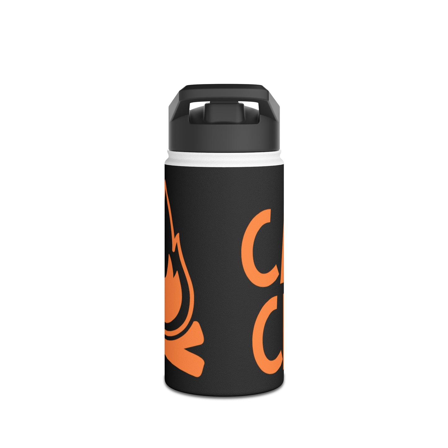 "Camp Crew" Stainless Steel Water Bottle - Orange