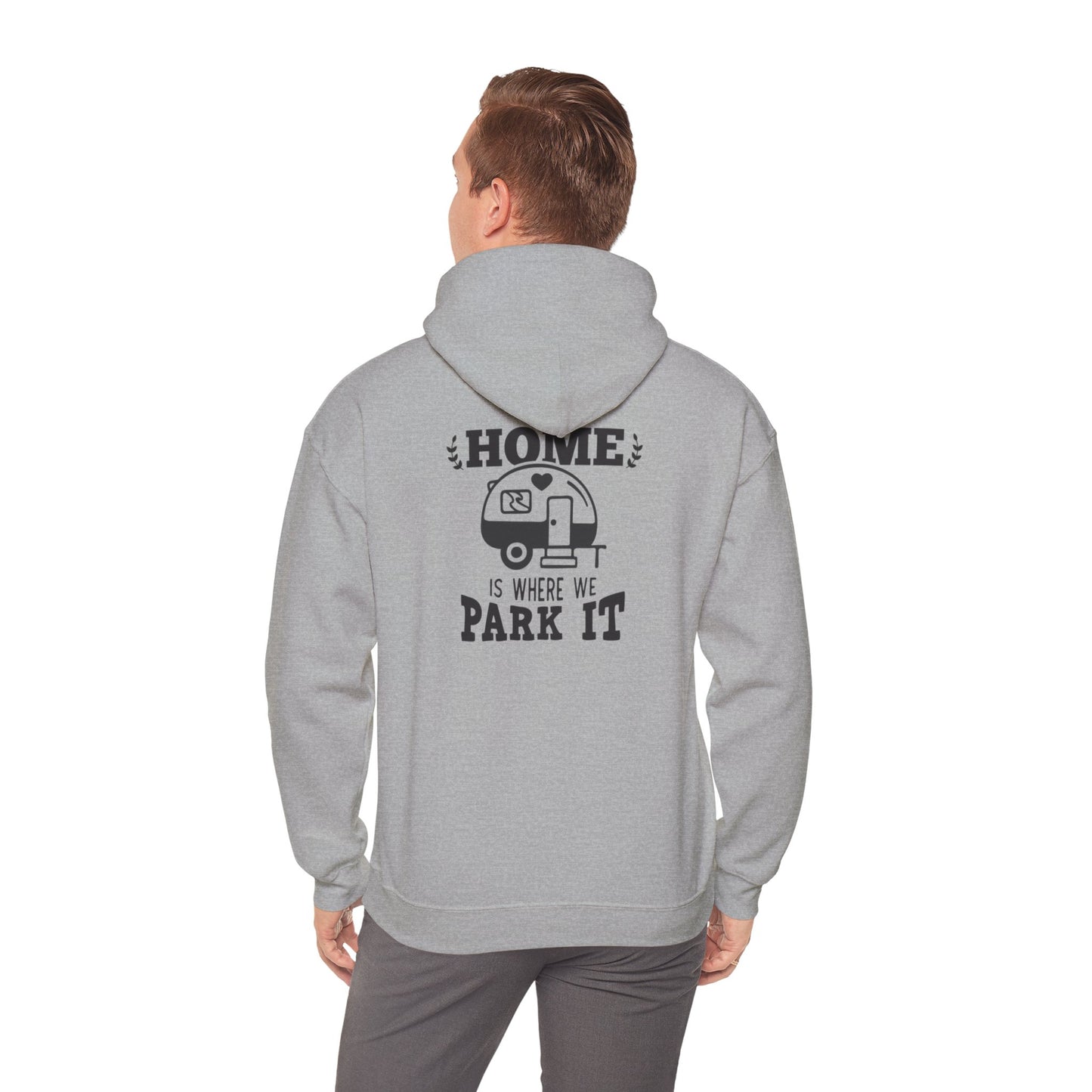 "Home Is Where We Park It" Heavy Blend™ Hooded Sweatshirt