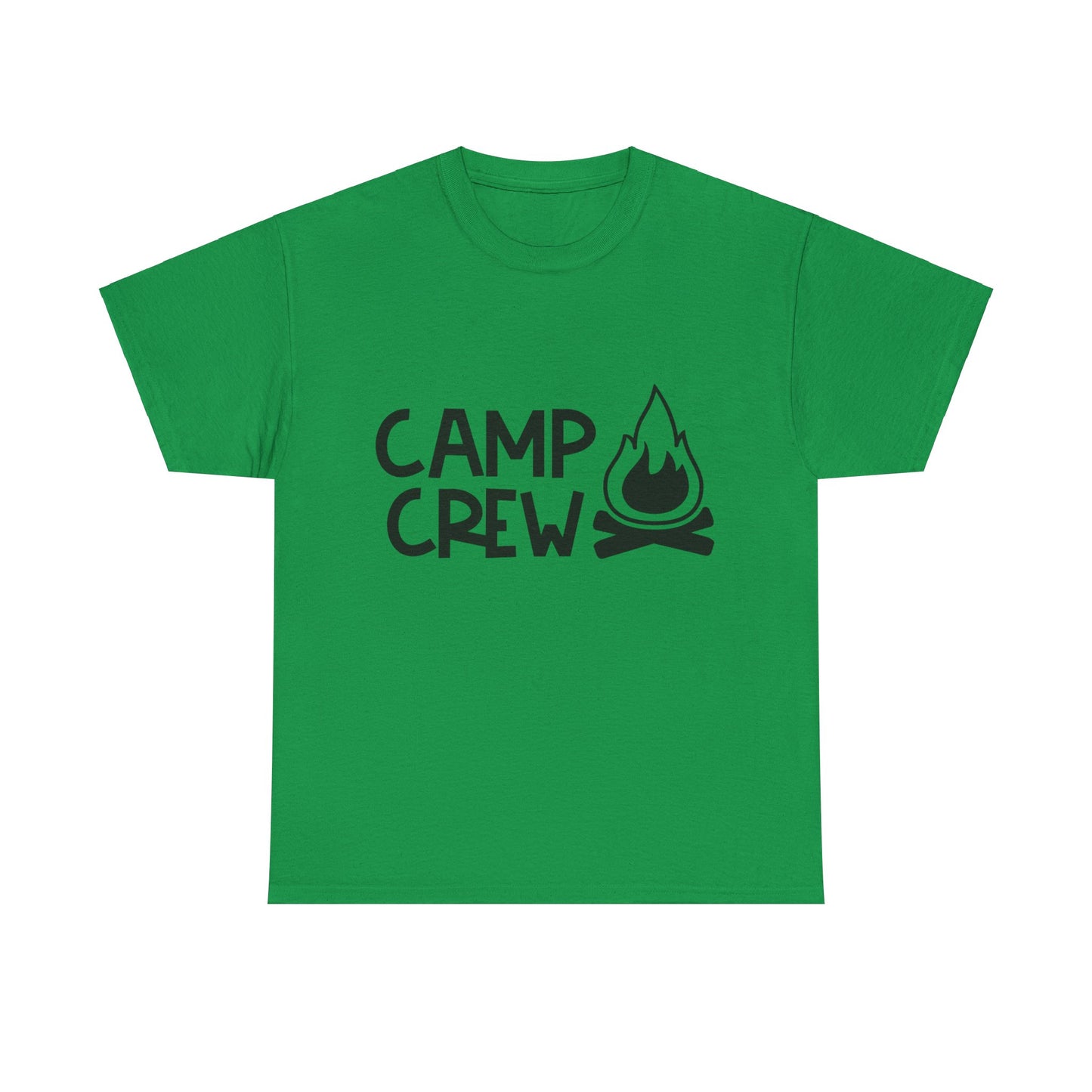 "Camp Crew" Adult Heavy Cotton Tee - Black