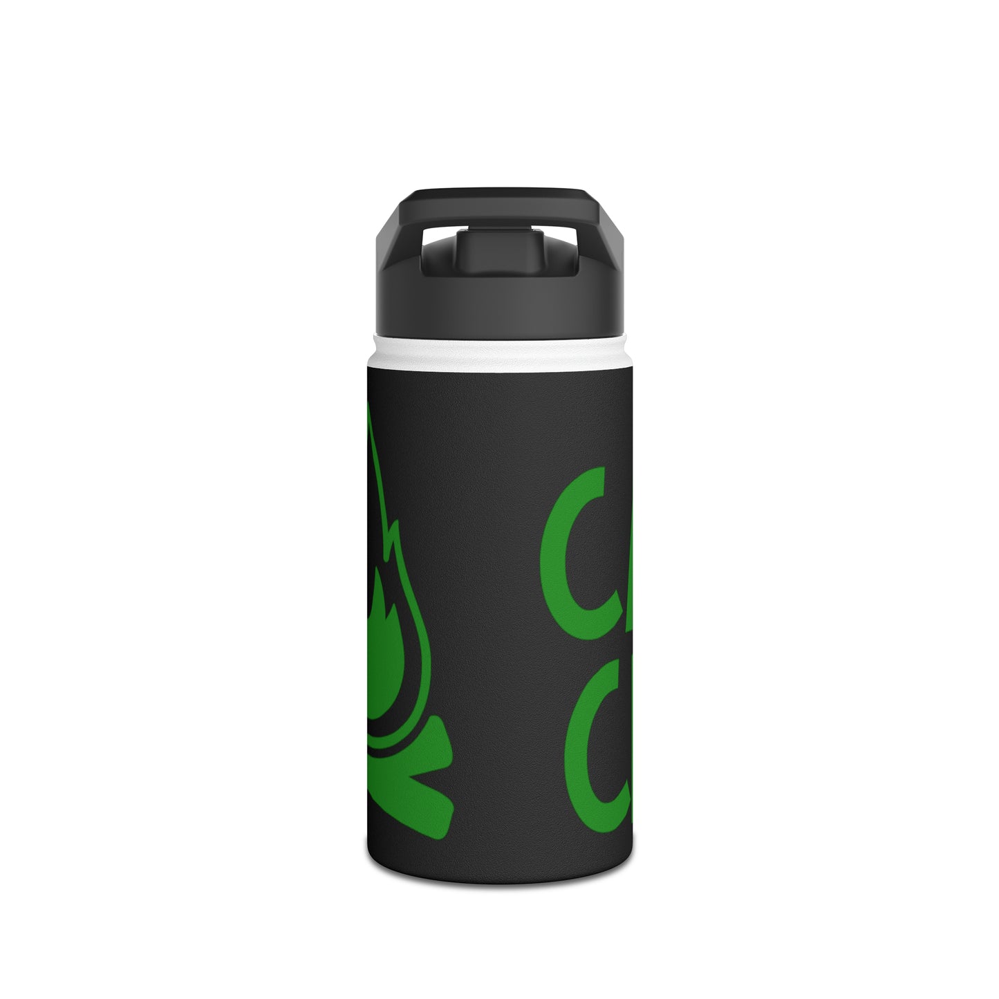 "Camp Crew" Stainless Steel Water Bottle - Green