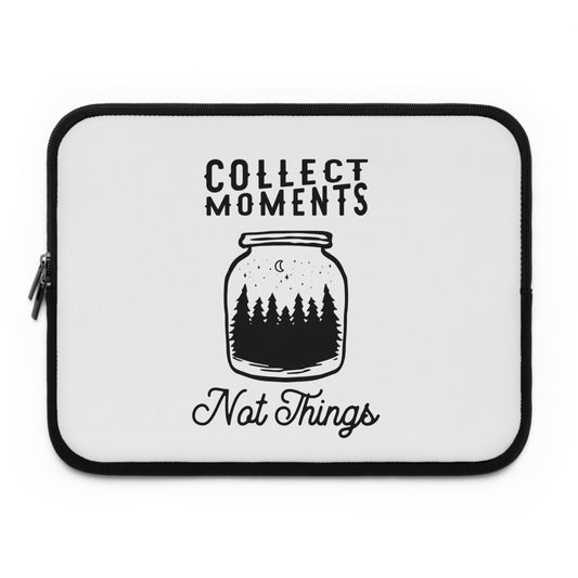 "Collect Moments" Laptop Sleeve - White