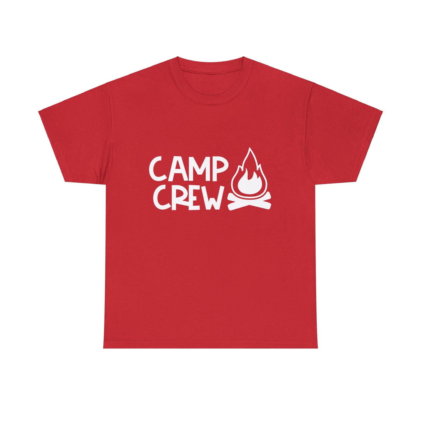 "Camp Crew" Adult Heavy Cotton Tee - White